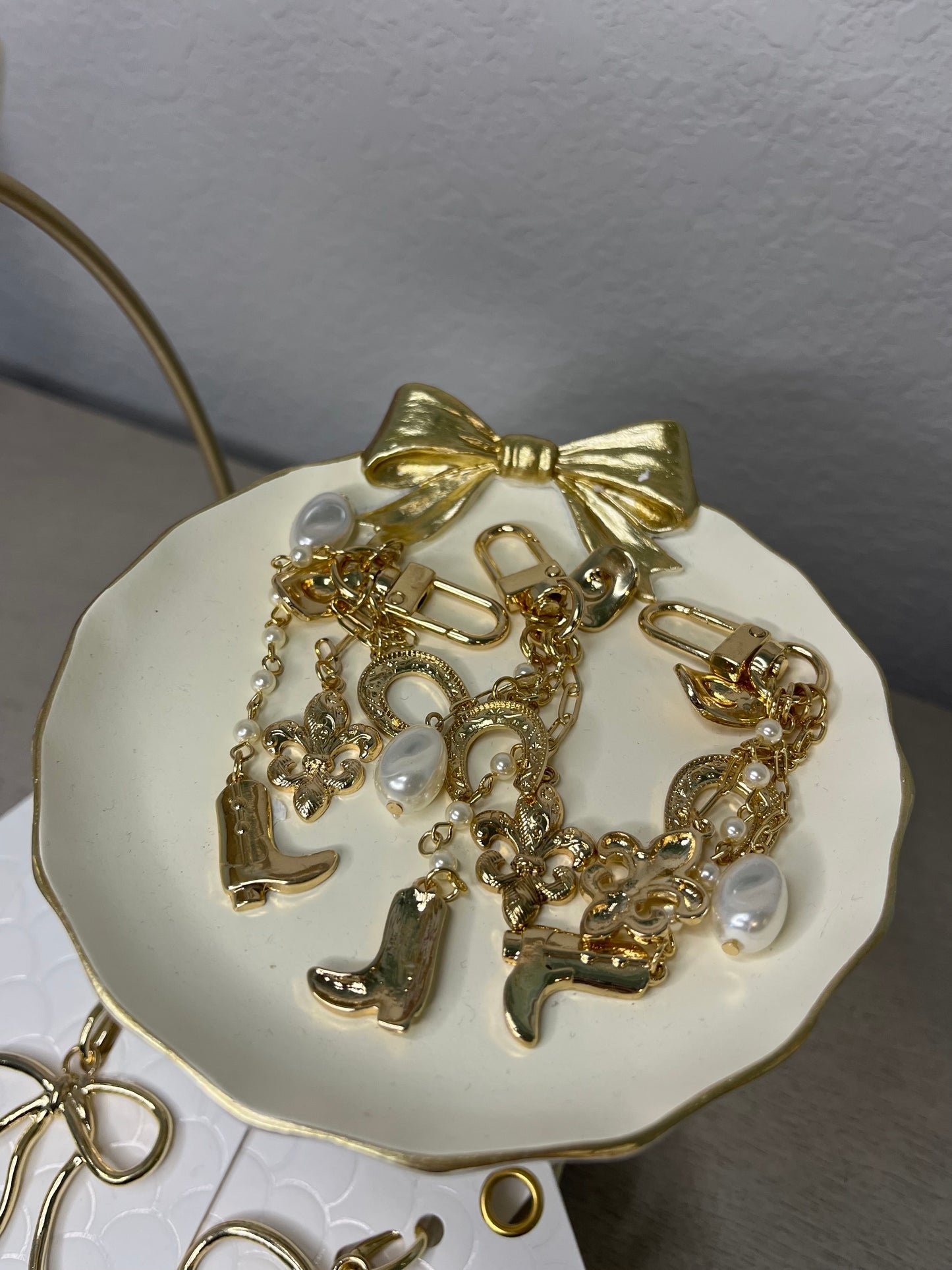 Western Boot Bag Charm
