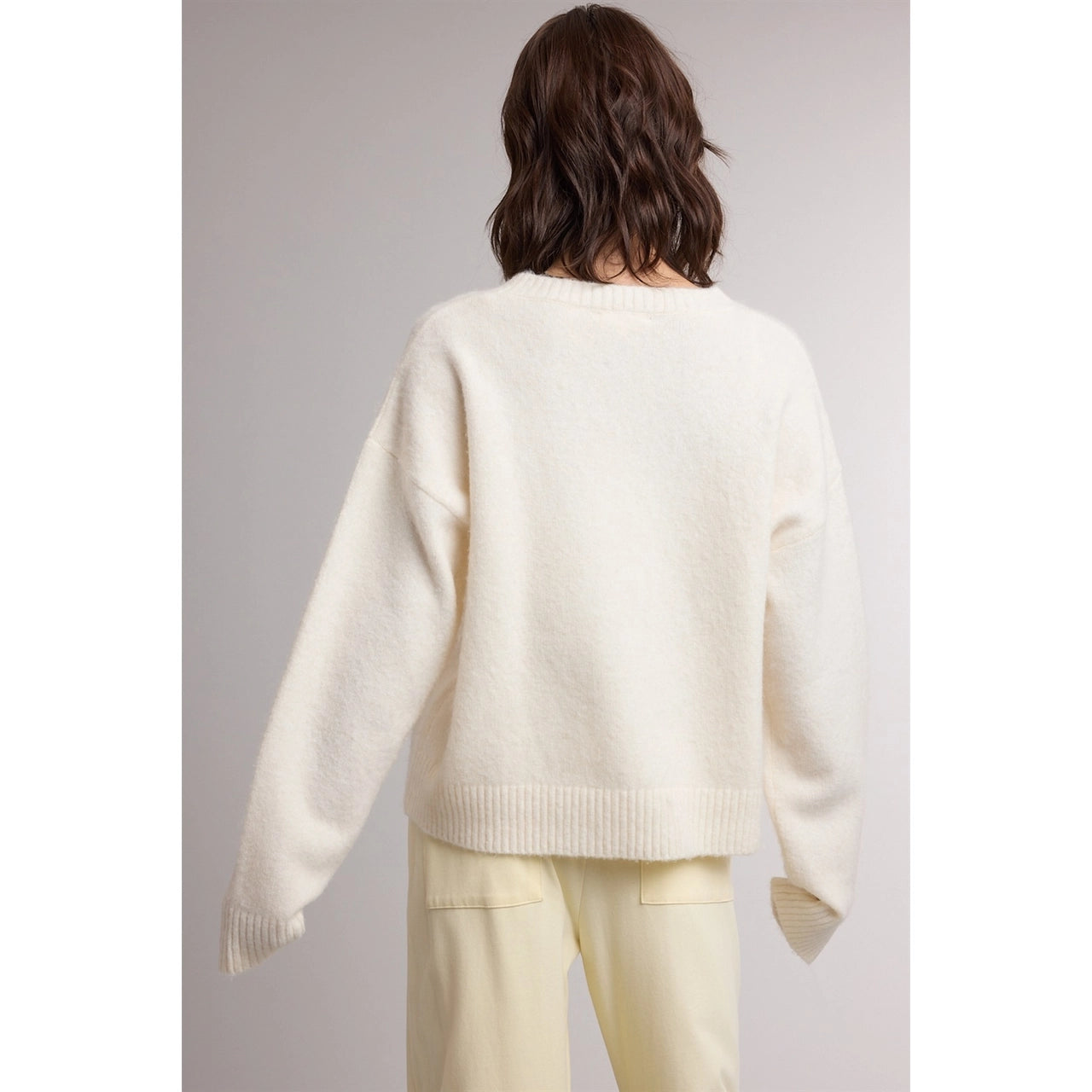 Women's Deer Graphic Knit Sweater | Cozy Fall & Winter Sweater