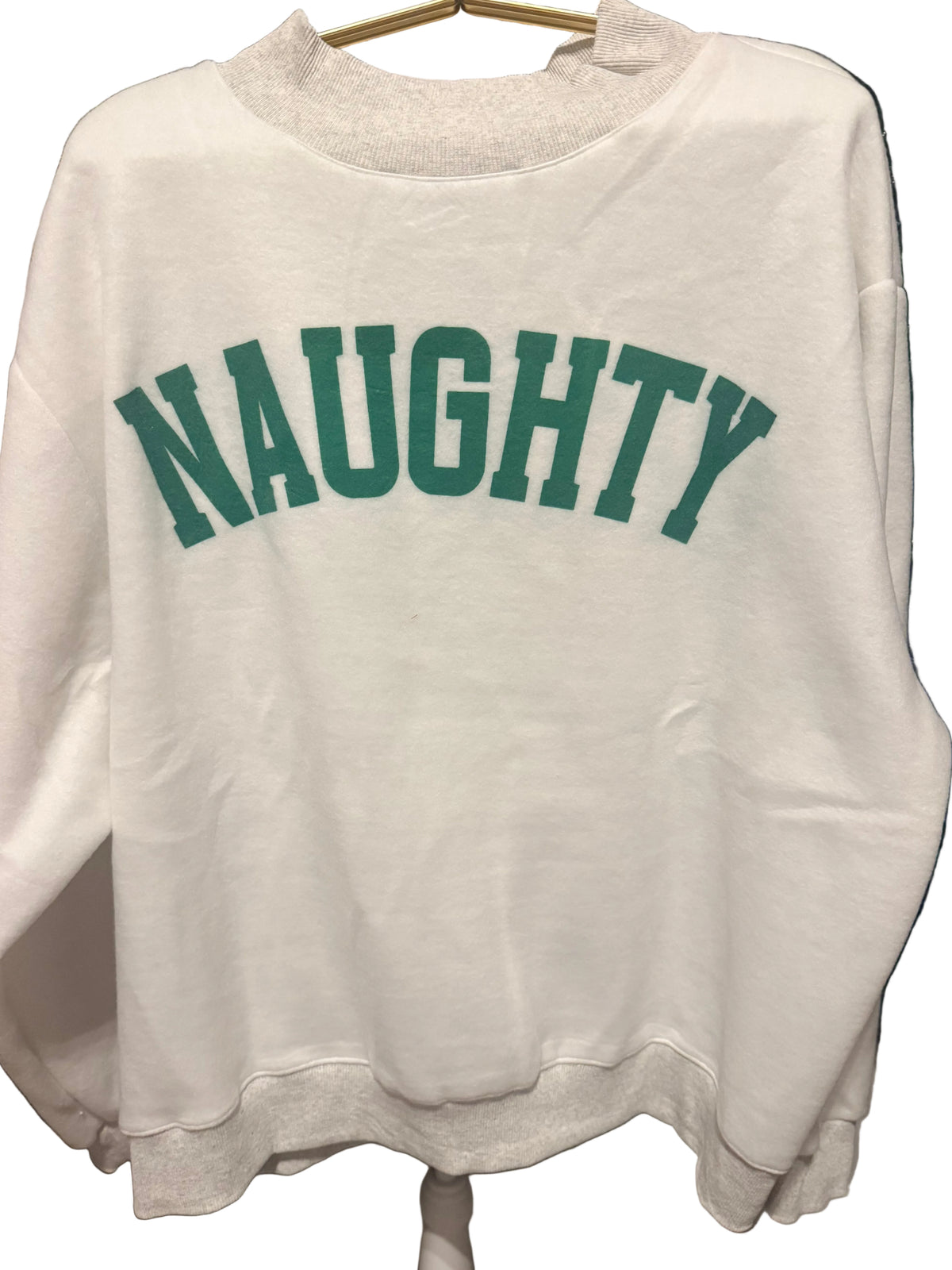 Grinchy & Naughty Reversible Mock Neck Sweatshirt