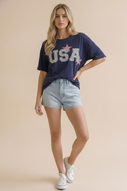Oversized Star and USA Patchwork