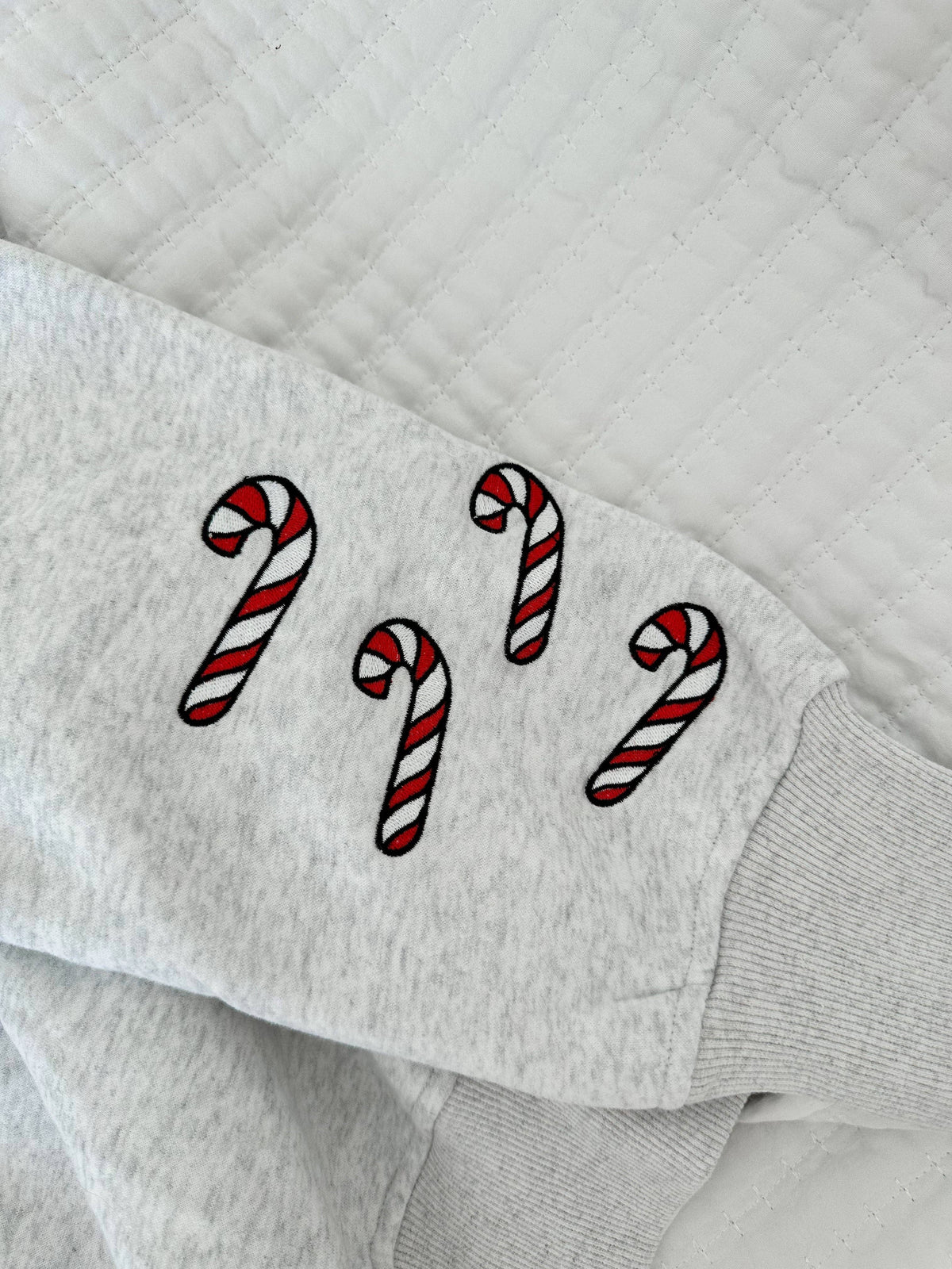 Gingerbread Recipe Embroidered Christmas Sweatshirt