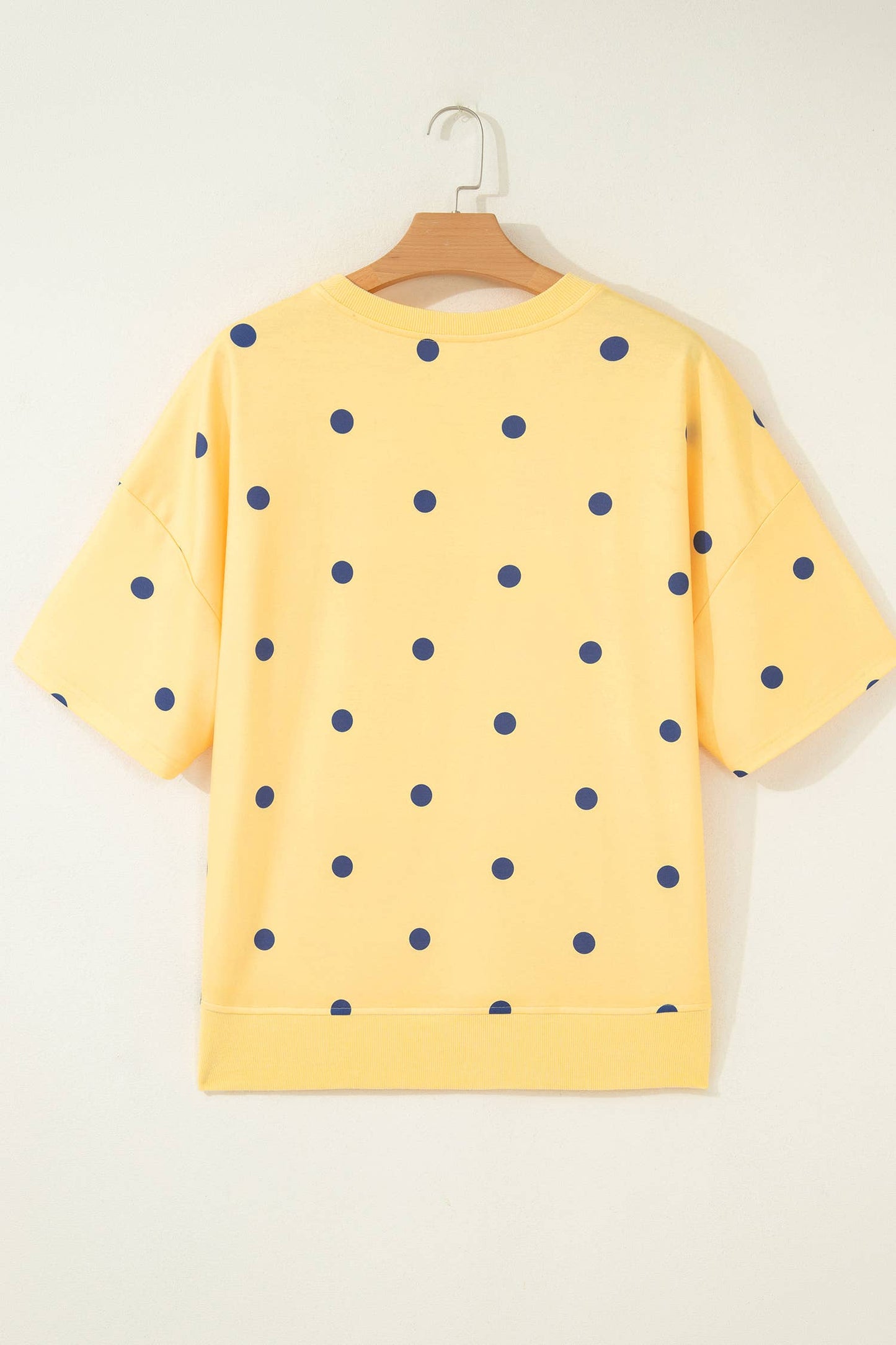 LAS Polka Dot Oversize Blouse (S-XL): Yellow / Missy