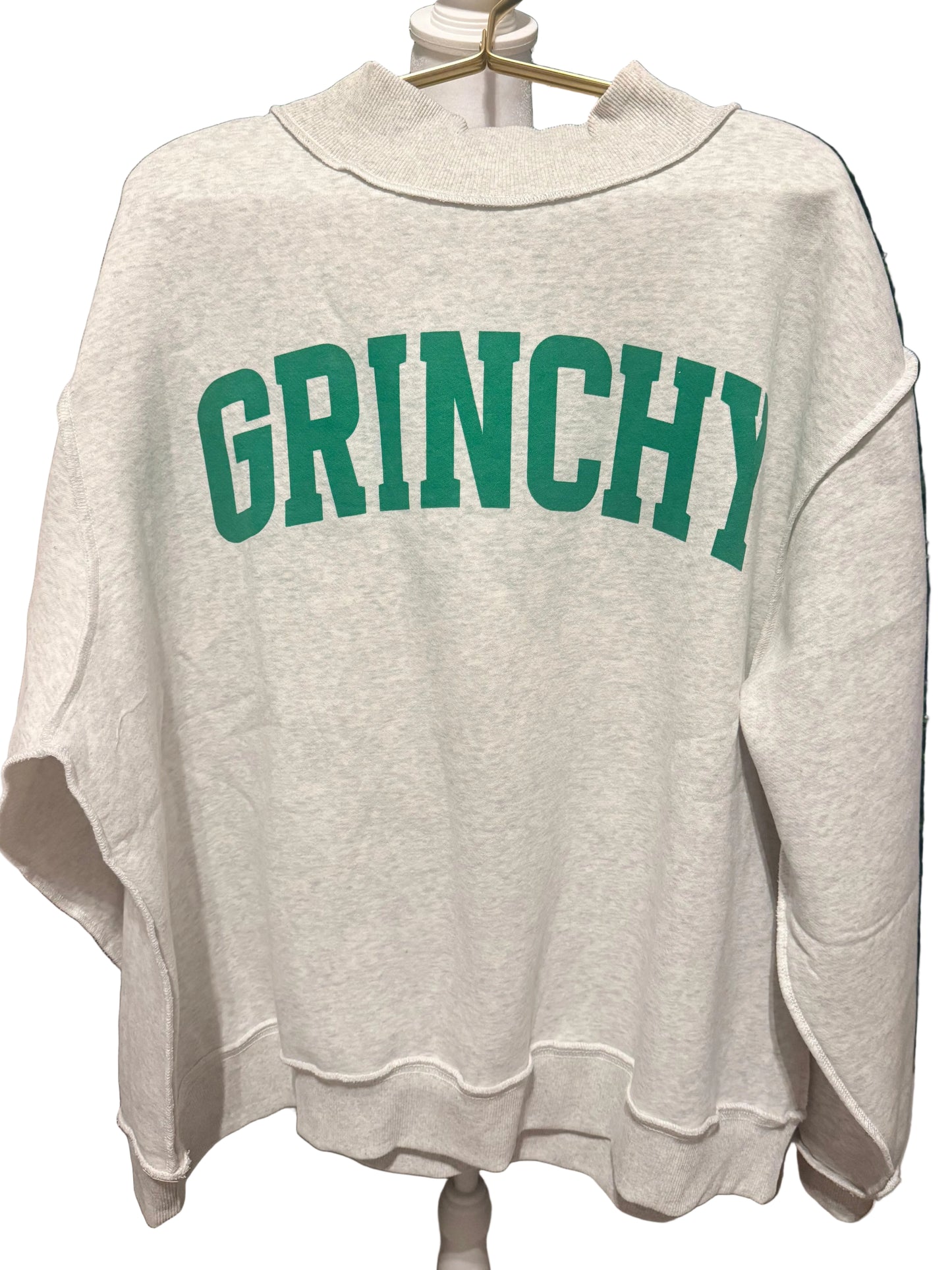 Grinchy & Naughty Reversible Mock Neck Sweatshirt