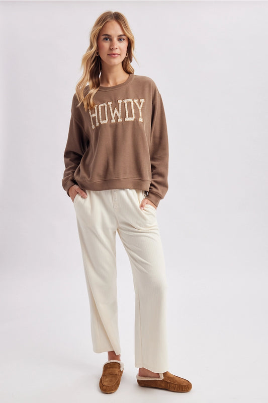 Howdy Floral Graphic Sweatshirt