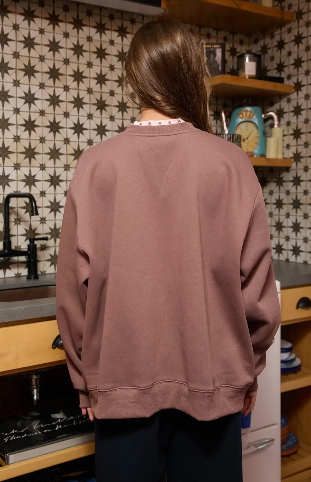Jesus Embroidered Crew Neck Top