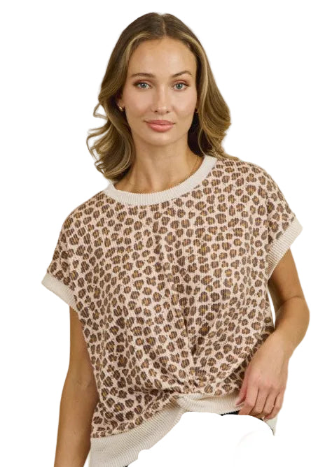 Wild Charm Eyelet Leopard Contrast Set