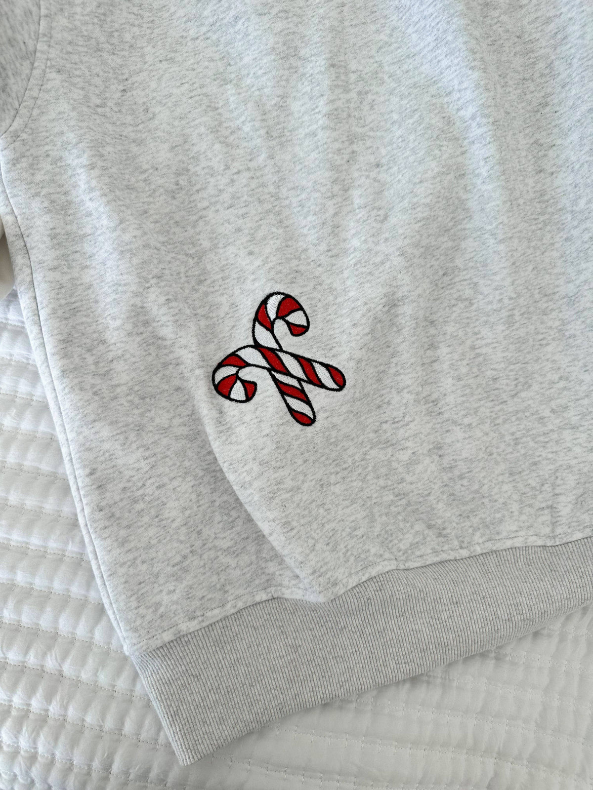 Gingerbread Recipe Embroidered Christmas Sweatshirt